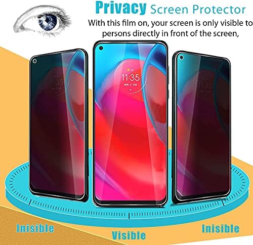[2-Pack] privatnost Anti-Spy case-friendly kaljeno staklo za zaštitu ekrana za Motorola Moto G Stylus 5G