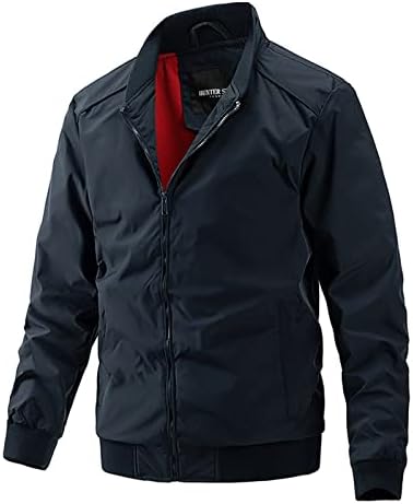 ADSDQ muški jakni, biciklistički pad plus veličina dugih rukava pulover muški casual fit solid boja guste