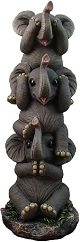 DWK Elephant Vidi niko ne čujem nijedno zlo ne govori zlo dekorativna figurica | Safari afrička figurica