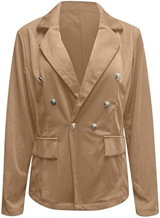 Ženski casual blezer jakne s dugim rukavima Radni ured Zlatni gumb Otvori prednju jaknu odijelo Caots Kratka