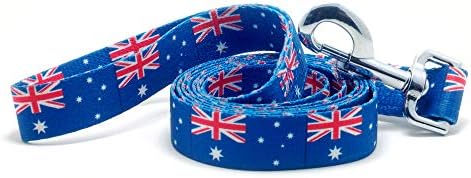 Ovratnik za pse i povodac set sa zastavom Australije | Izvrsno za australijske praznike, posebne događaje,