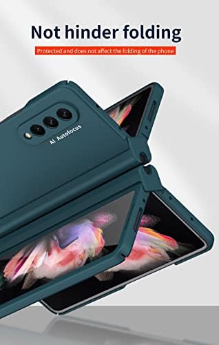 Shieid Galaxy Z Foll 3 Slučaj sa držačem olovke, Samsung Fold 3 Case sa S Pen Holderom, preklopi 3 sa zaštitom