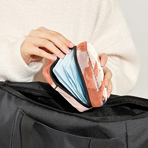 ORYUEKAN torba za odlaganje higijenskih uložaka, prenosive torbe sa patentnim zatvaračem za višekratnu upotrebu, torbica za odlaganje tampona za žene djevojke, Cartoon Pink Cloud House
