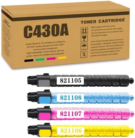 4-Pack C430a Toner zamjena kertridža za Ricoh C430A SP C430 SP C430A SP C430DN SP C431DN SP C440dn Printer.