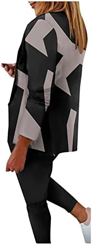 Ženski blistavi za rad Ležerne prilike za poslovne odjeće Dressy ljetni radni jakni odijelo 2 komada Blazer