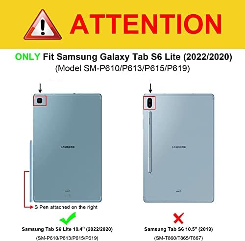 Slučaj za Samsung Galaxy Tab S6 Lite 10,4 inča 2022/2020, lagan automat za spavanje / Wake Smart futrola