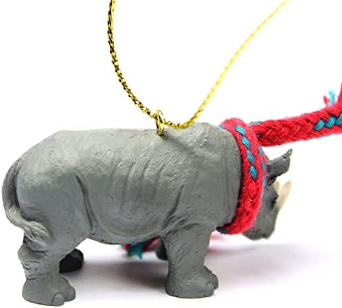 Koncepti razgovora Rhinoceros sitni minijaturni jedan božićni ukras - divno!