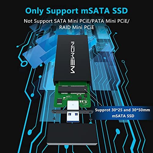 mSATA na USB 3.0 kućište, mSATA SSD Adapter eksterni SSD kućišta Conveter Case za 30x30mm 50x30mm mSATA