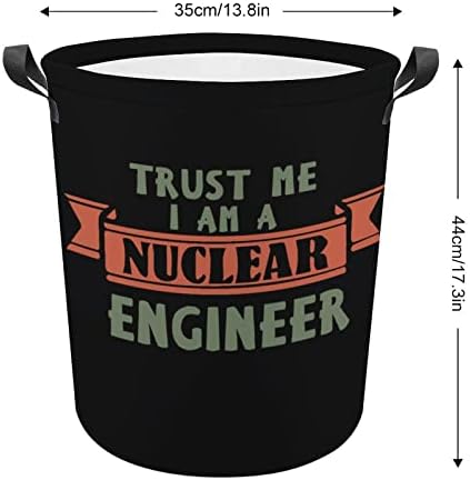 Vjerujte mi da sam nuklearna Inženjerska korpa za pranje veša sklopiva torba za odlaganje kante za veš sa