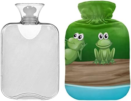 Flaše sa toplom vodom sa poklopcem žabe vreća za toplu vodu za ublažavanje bolova, povrede grčeva, grejač za noge za ruke 2 litra