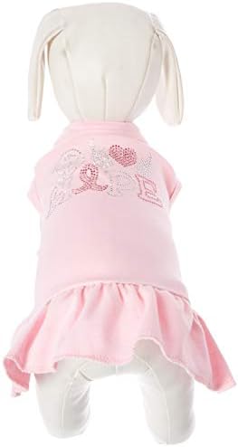 Mirage PET proizvodi 57-62 MDLPK Pink mira Ljubavna nada Nada rak dojke Rhinestone PET haljina, srednja