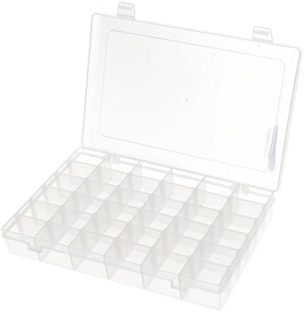 AEXIT plastični odvojivi organizatori alata 36 rešetki Nail Art Components Storage kutija za kutije za alate