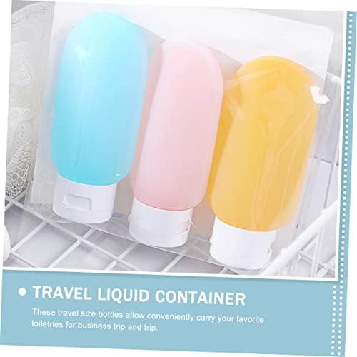 Homoyoyo 3pcs silikonski losion boca putni losion boja kapi za kupatilo za kupanje komplet u boji šampon