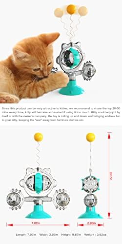 AOFOT PET potrošni materijal CAT vjetrenjača igračka usisna čaša curenje kuglice mačja gramofon zadirkivanje