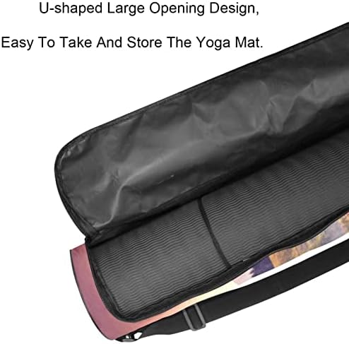 RATGDN Yoga Mat torba, vrtno cvijeće pejzažna Vježba Yoga Mat Carrier full-Zip Yoga Mat torba za nošenje