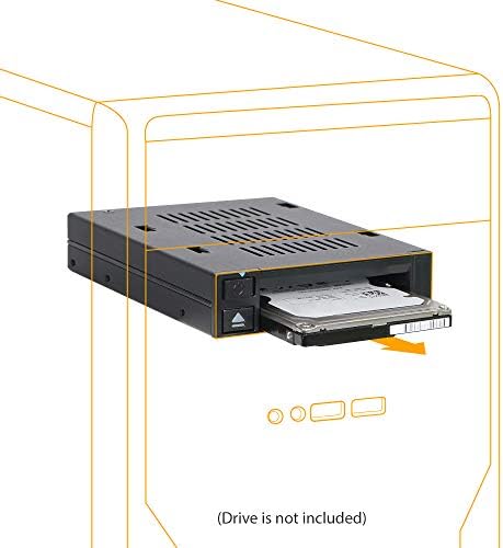ICY DOCK 1 Bay 2.5 SSD Dock Trayless Hot-Swap SATA / Sas Mobile Rack za Ext 3.5 Bay / flexiDOCK MB521SP-B