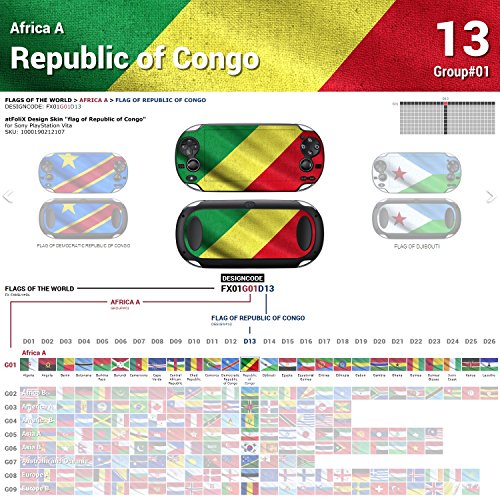 Sony PlayStation Vita dizajn kože zastava Republike Kongo naljepnica naljepnica za PlayStation Vita