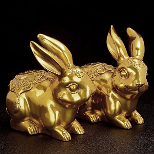 Aboofan Mesiss Rabbit Kip Kineski fengshui Zeko-figura Dekorativne sreće životinje Figurica Skulptura za