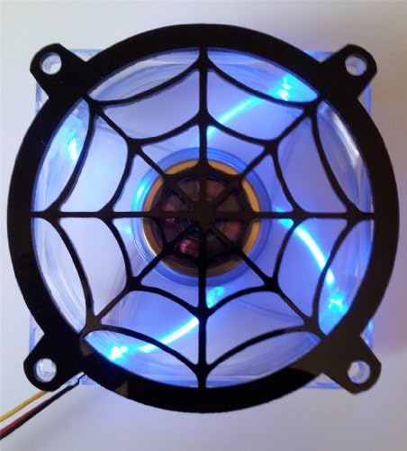 Inspirisan laserski dizajn prilagođeni akrilni Spider Web računarski Ventilatorski roštilj 120mm