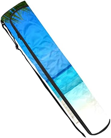 RATGDN Yoga Mat torba, plaža Palma Vježba Yoga Mat Carrier full-Zip Yoga Mat torba za nošenje sa podesivim