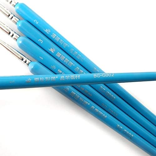 Jahh slikarska olovka 7pcs plavi vijak za kosu za kosu Penfina četkica za boju Postavite umjetnik GOuche