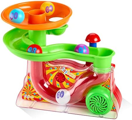 Playbees Busy Ball Popper Toy - aktivna muzička igračka sa 5 šarenih loptica za učenje male djece, STEM