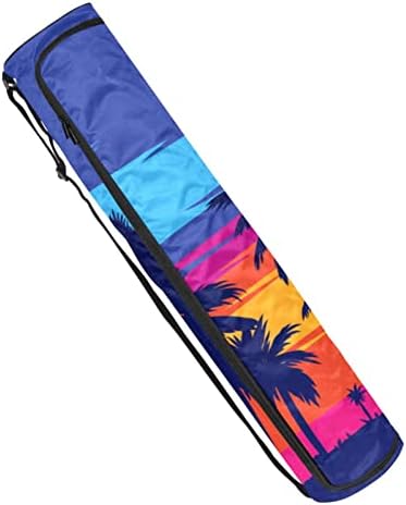 Palm Summer Sunset Yoga Mat torba za nošenje sa naramenicom torba za jogu torba za teretanu torba za plažu