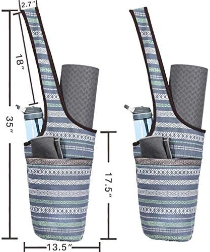 Entiforry Yoga Mat torba sa džepom velike veličine i džepom sa patentnim zatvaračem, torbe za jogu i nosiljke