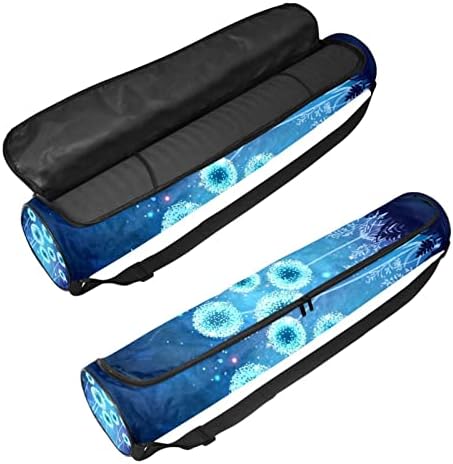 RATGDN Yoga Mat torba, Fantasy maslačak Vježba Yoga Mat Carrier full-Zip Yoga Mat torba za nošenje sa podesivim