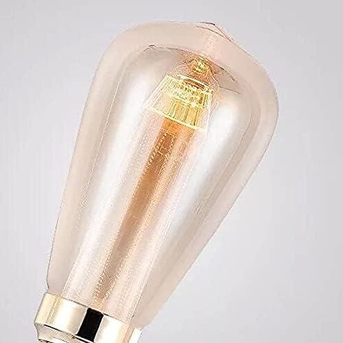 E26 Edison Vintage filament sijalice ST64 staklena sijalica od ćilibara, Antique Gold Tint toplo bijele lampe za potkrovlje Kafe Bar Restoran Kuhinja kućna Rasvjetna tijela dekorativno pakovanje od 2