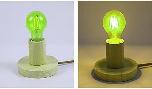Lxcom rasvjeta zelena Edison filament zamjenska sijalica 4W A19 / A60 Božićne LED Vintage sijalice E26 osnovno staklo u boji dekorativna noćna svjetla za uređenje doma za vjenčanje u baru, 4 pakovanja