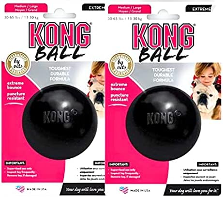 KONG ekstremna igračka za pseće lopte-srednja / velika, crna x 2